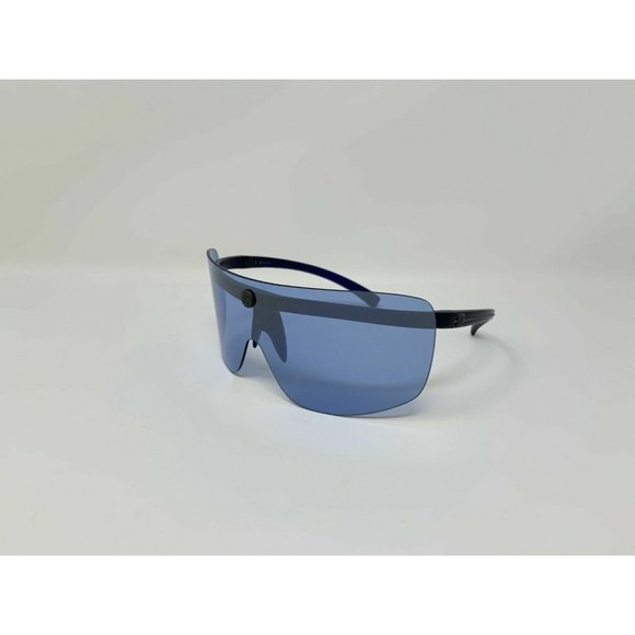 Super Rare Calvin Klein Shield Big Sunglasses 75 [] 21 Blue Mirrored 7521 107 main image 11
